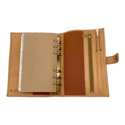 IL BISONTE (イル ビゾンテ) 手帳カバー ベージュ 54 1 54222309570 VACHETTA ヌメ革