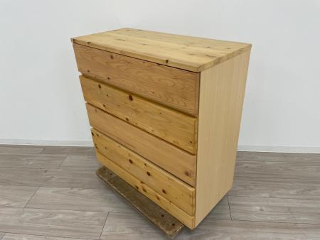 無印　チェスト　パイン チェスト 無印良品 MUJI 引き出し4段 パイン材 幅83cm : いいもの