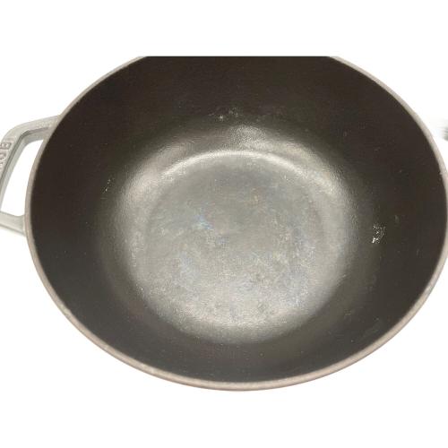 Staub (ストウブ) 両手鍋 グレー フレンチルースターココット