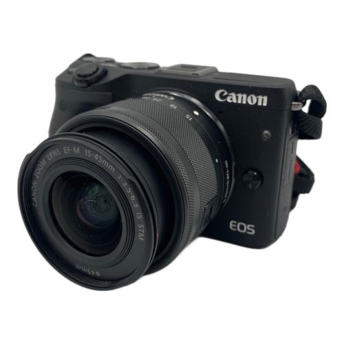 CANON (キヤノン) デジタルカメラ EOS M3 2420万画素(有効画素) 専用電池 SDHCカード SDカード SDXCカード 標準：ISO100～12800 拡張：ISO25600 最高約4.2コマ/秒 1/4000～30秒 -