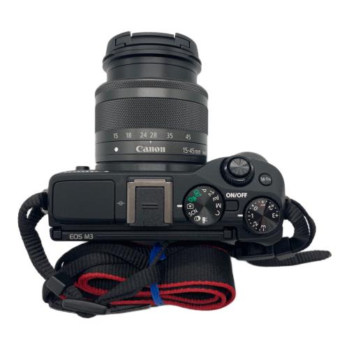 CANON (キヤノン) デジタルカメラ EOS M3 2420万画素(有効画素) 専用電池 SDHCカード SDカード SDXCカード 標準：ISO100～12800 拡張：ISO25600 最高約4.2コマ/秒 1/4000～30秒 -