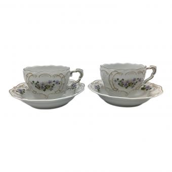 lindner (リンドナー) バイオレット コーヒーカップ&ソーサー 2P