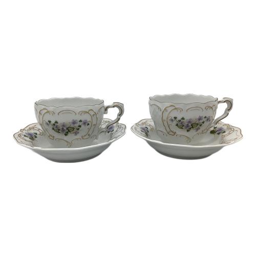 lindner (リンドナー) バイオレット コーヒーカップ&ソーサー 2P