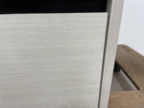 ニトリ チェスト ホワイト 天板ハガレあり 4段 Nクリックチェスト ノワエトレミ8090