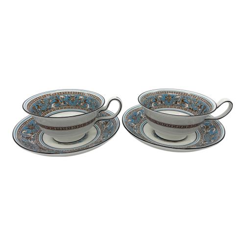 Wedgwood (ウェッジウッド) カップ&ソーサー フロレンティーン・ターコイズ 2Pセット