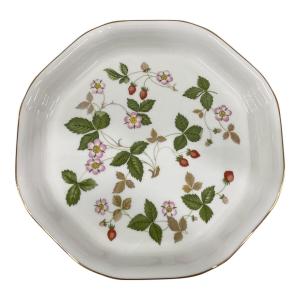 Wedgwood (ウェッジウッド) プレート オクタゴナルディッシュL ワイルドストロベリー オクタゴナルディッシュL