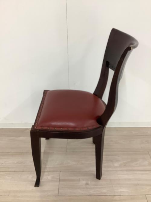 ダイニングチェアー 144 ブラウン×レッド