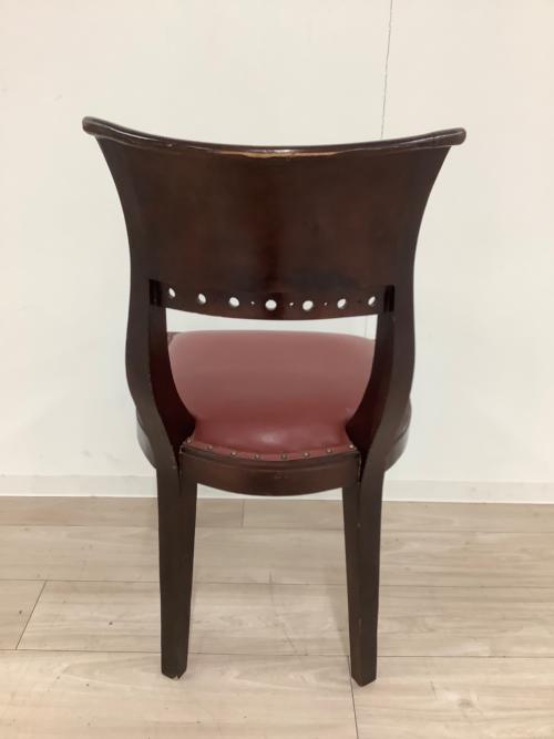 ダイニングチェアー 144 ブラウン×レッド