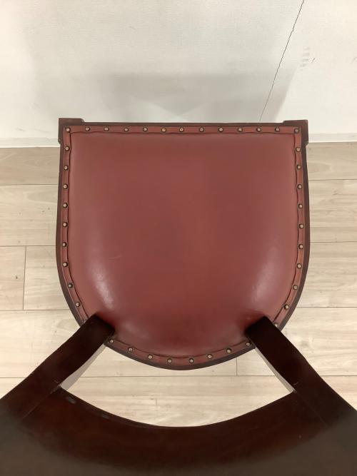 ダイニングチェアー 144 ブラウン×レッド