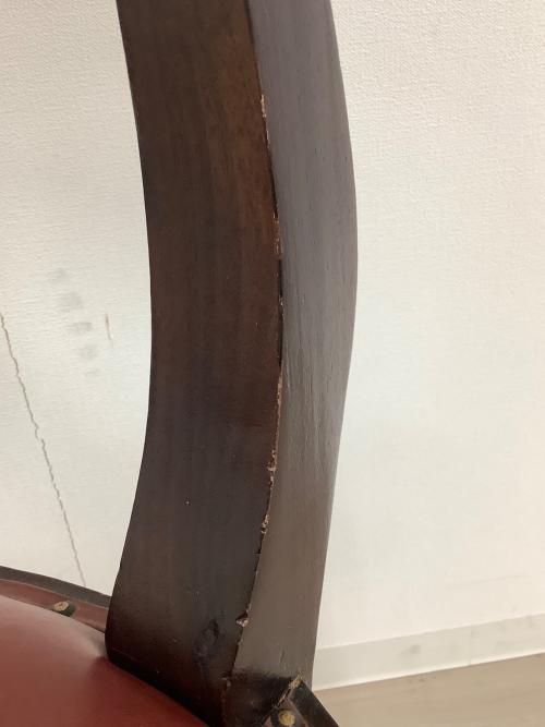 ダイニングチェアー 144 ブラウン×レッド