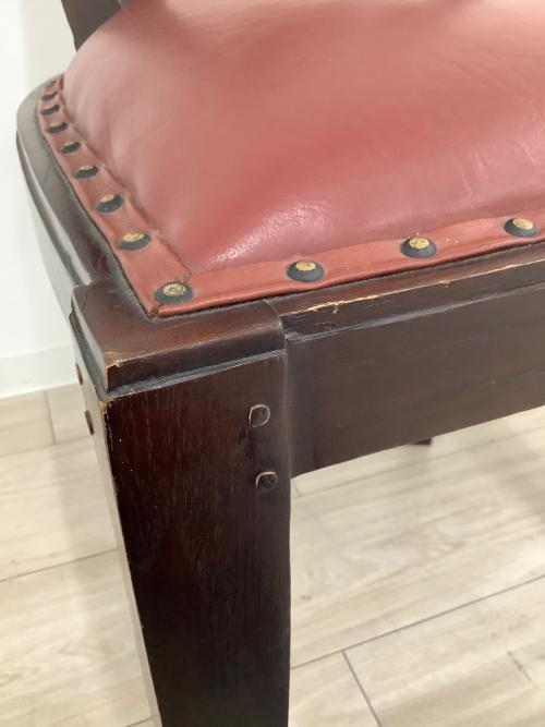 ダイニングチェアー 144 ブラウン×レッド