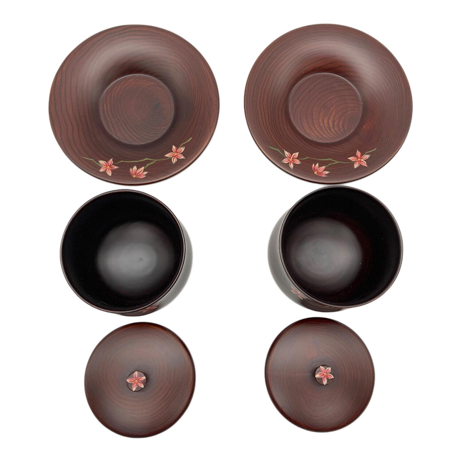 韓国伝統漆器 蓋付湯呑み＆スプーン付 2Pセット｜トレファクONLINE