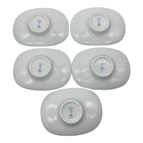 深川製磁 (フカガワセイジ) 湯呑み揃え 六歌仙 茶托付戦茶碗揃え 5Pセット