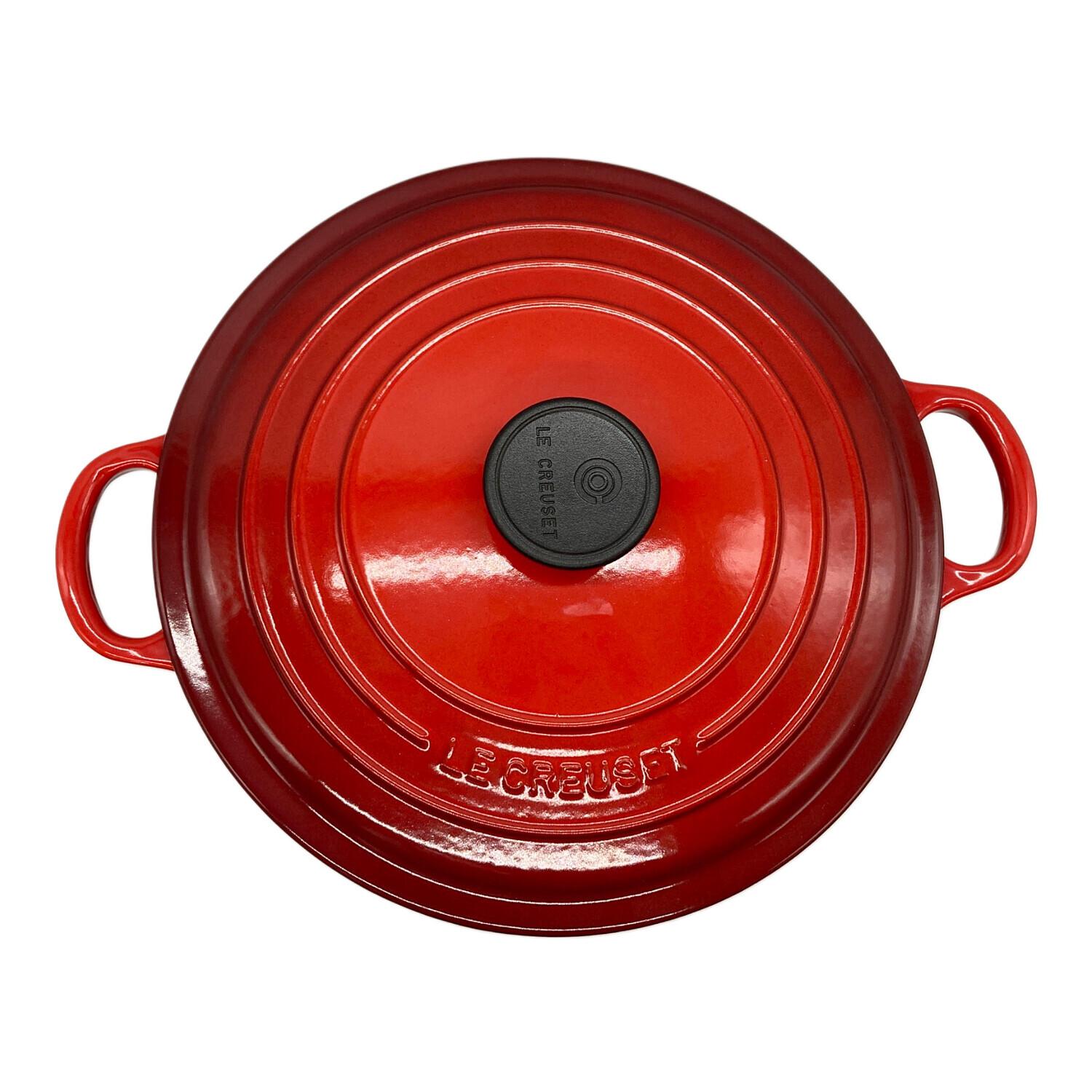 LE CREUSET 両手鍋 26cm 赤 シグニチャー ココット・ロンド 26cm チェリーレッド | 両手鍋 ｜ル