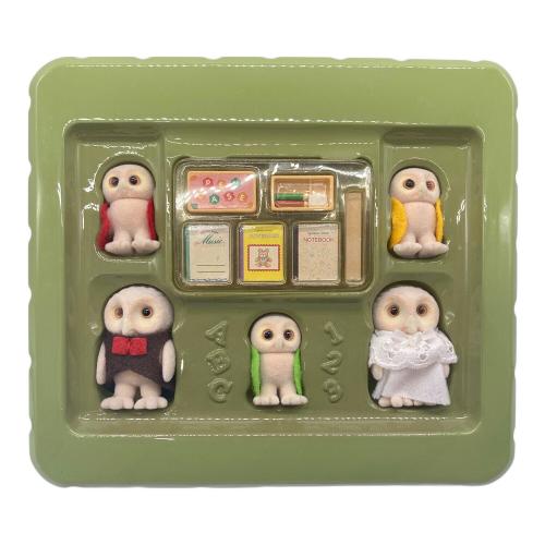 EPOCH (エポック) シルバニアファミリー パッケージヤケ・キズ・ヨゴレ有 トイズドリームプロジェクト版  @ ふくろう ファミリーセット