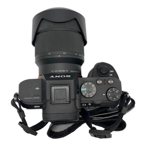 SONY (ソニー) ミラーレス一眼カメラ レンズセット 3.5-5.6 28-70ｍｍ α7 II ILCE-7M2 2430万画素 CMOS 専用電池 SDXCカード対応 ISO100～25600 1/8000～30秒 3074370