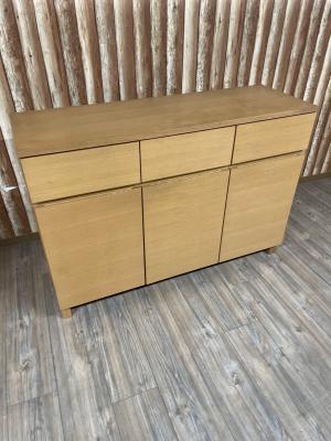 無印良品 (ムジルシリョウヒン) キャビネット ナチュラル 228 引き出し×3 3枚扉