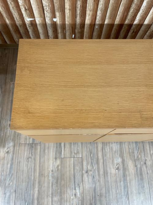 無印良品 (ムジルシリョウヒン) キャビネット ナチュラル 228 引き出し×3 3枚扉