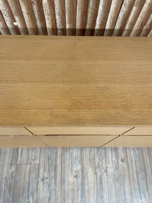 無印良品 (ムジルシリョウヒン) キャビネット ナチュラル 228 引き出し×3 3枚扉