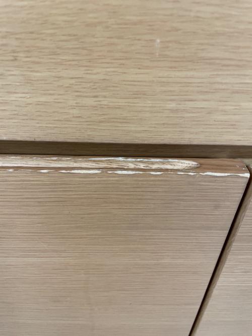 無印良品 (ムジルシリョウヒン) キャビネット ナチュラル 228 引き出し×3 3枚扉