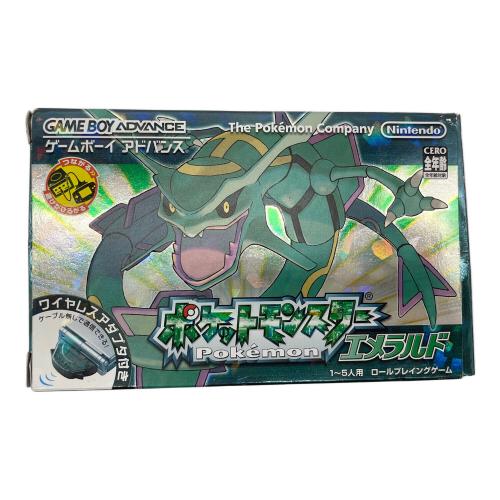 Nintendo (ニンテンドー) ゲームボーイアドバンス用ソフト ワイヤレスアダプター・箱・取説付 ポケットモンスター エメラルド CERO A (全年齢対象)