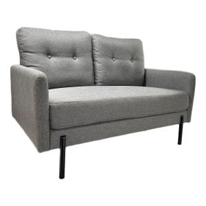 UNICO (ウニコ) 2人掛けソファー ライトグレー 56 ファブリック LOWEY