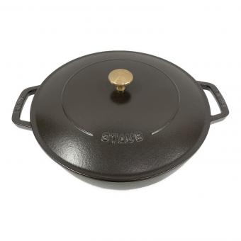 Staub (ストウブ) ホーロー鍋 ブラック ブレイザー・ソテーパン Chistera 28 cm
