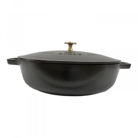 STAUBストウブ 30cm ブラック　鍋　ブレイザー Staub (ストウブ) ホーロー鍋 ブラック ブレイザー・ソテーパン