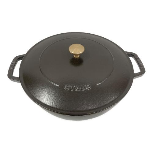 Staub (ストウブ) ホーロー鍋 ブラック ブレイザー・ソテーパン Chistera 28 cm