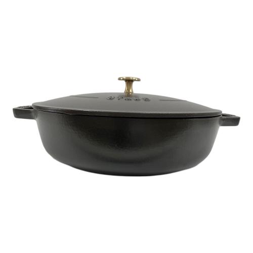 Staub (ストウブ) ホーロー鍋 ブラック ブレイザー・ソテーパン Chistera 28 cm