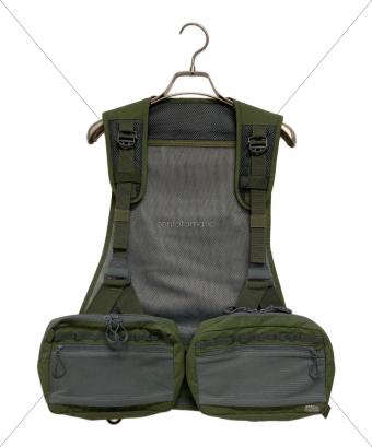 Abu Garcia (アブガルシア) フィッシングベスト メンズ SIZE Free オリーブ マウンテンストリーム FWフィッシングベスト オリーブ