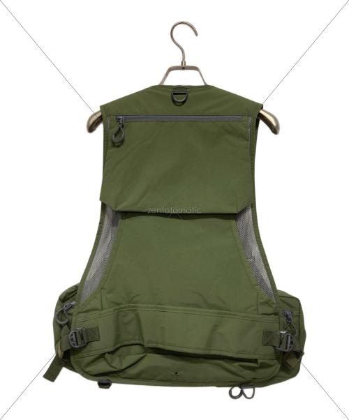 Abu Garcia (アブガルシア) フィッシングベスト メンズ SIZE Free オリーブ マウンテンストリーム FWフィッシングベスト オリーブ