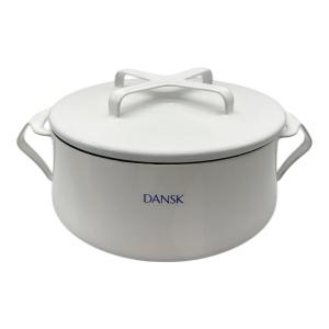 DANSK (ダンスク) ホーロー両手鍋 コベンスタイル 19cm ホワイト