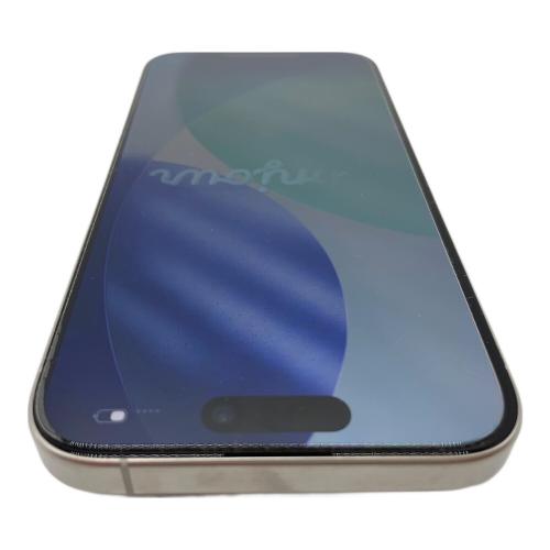 Apple iPhone15 Pro MTU83J/A サインアウト確認済 355721794672420 SIM FREE 修理履歴無し 128GB バッテリー:Bランク(83%) 程度:Bランク Blancco社データ消去済み