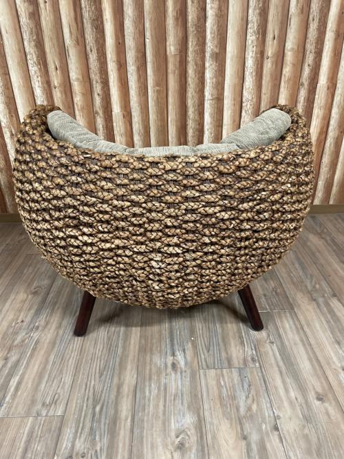 corigge market (カリッジ マーケット) 1人ラウンジチェア ブラウン ウォーターヒヤシンス