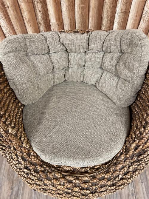 corigge market (カリッジ マーケット) 1人ラウンジチェア ブラウン ウォーターヒヤシンス