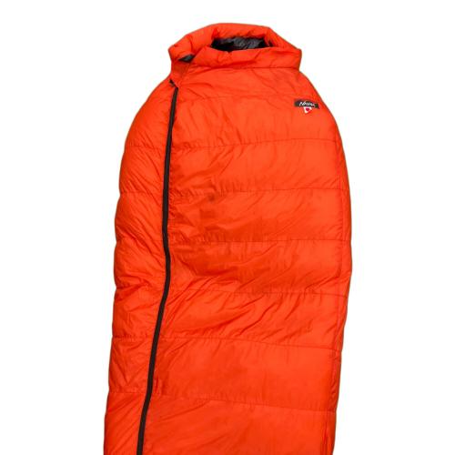 NANGA (ナンガ) マミー型シュラフ(ダウン) UDD BAG 1000DX 収納ケース一部破れ有 レッド メッシュバッグ付 オーロラテックスライト