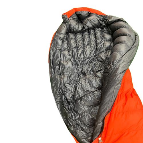 NANGA (ナンガ) マミー型シュラフ(ダウン) UDD BAG 1000DX 収納ケース一部破れ有 レッド メッシュバッグ付 オーロラテックスライト