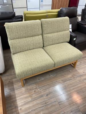 イバタインテリア 2人掛けソファー 39 ライトグレー×ナチュラル