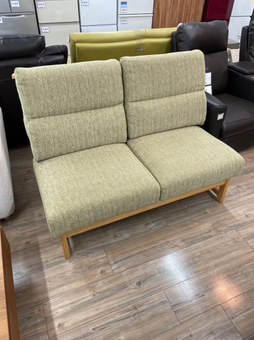 イバタインテリア 2人掛けソファー 39 ライトグレー×ナチュラル