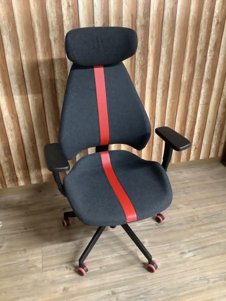 IKEA (イケア) ゲーミングチェア グレー×レッド 63 GRUPPSPEL