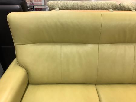 karimoku (カリモク) 2人掛けソファー 黄緑×ナチュラル 161 ZW37125613