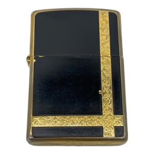 ZIPPO (ジッポ) オイルライター アラベスクライン ゴールド 使用感あり