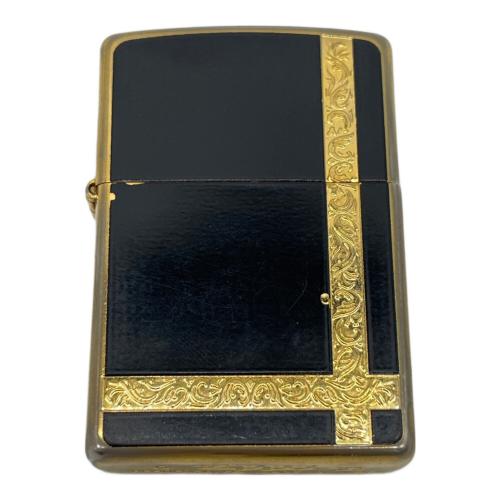 ZIPPO (ジッポ) オイルライター アラベスクライン ゴールド 使用感あり