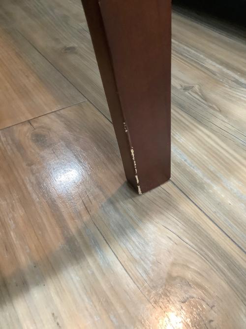 2人掛けソファー ブラック×ブラウン 全体キズ多数 合皮