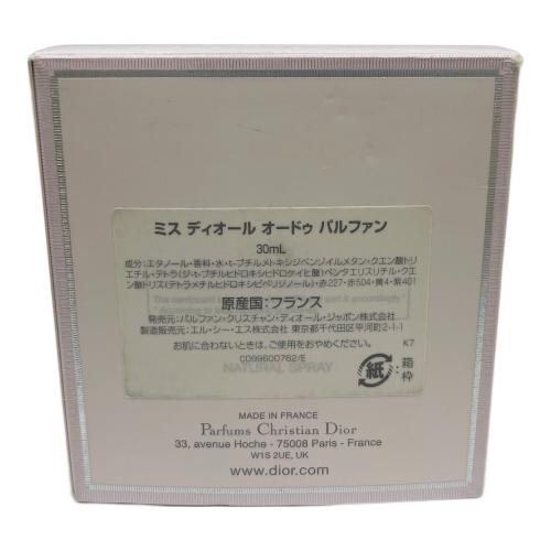 Christian Dior (クリスチャン ディオール) オードパルファム ※箱に日本語成分表有 ミス ディオール 30ml 残量80%-99%