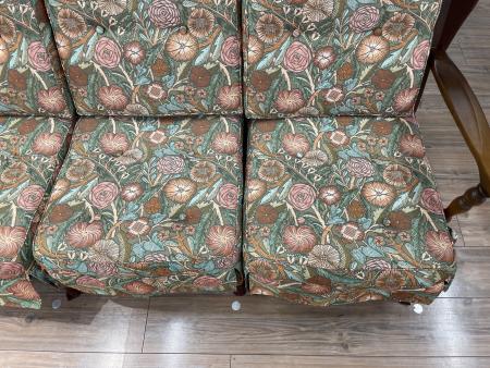 飛騨産業 (ヒダサンギョウ) 3人掛けソファー ブラウン×マルチカラー