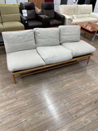 3人掛けソファー 274 ライトグレー×ナチュラル CLOUD