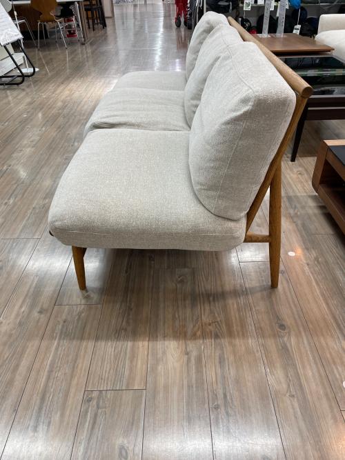 3人掛けソファー 274 ライトグレー×ナチュラル CLOUD