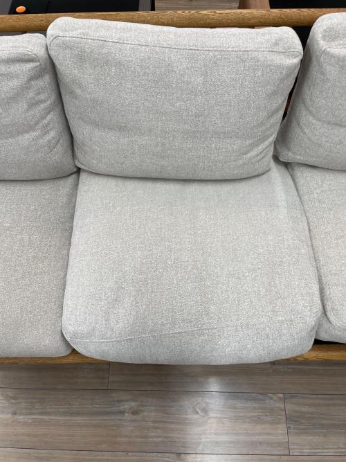 3人掛けソファー 274 ライトグレー×ナチュラル CLOUD